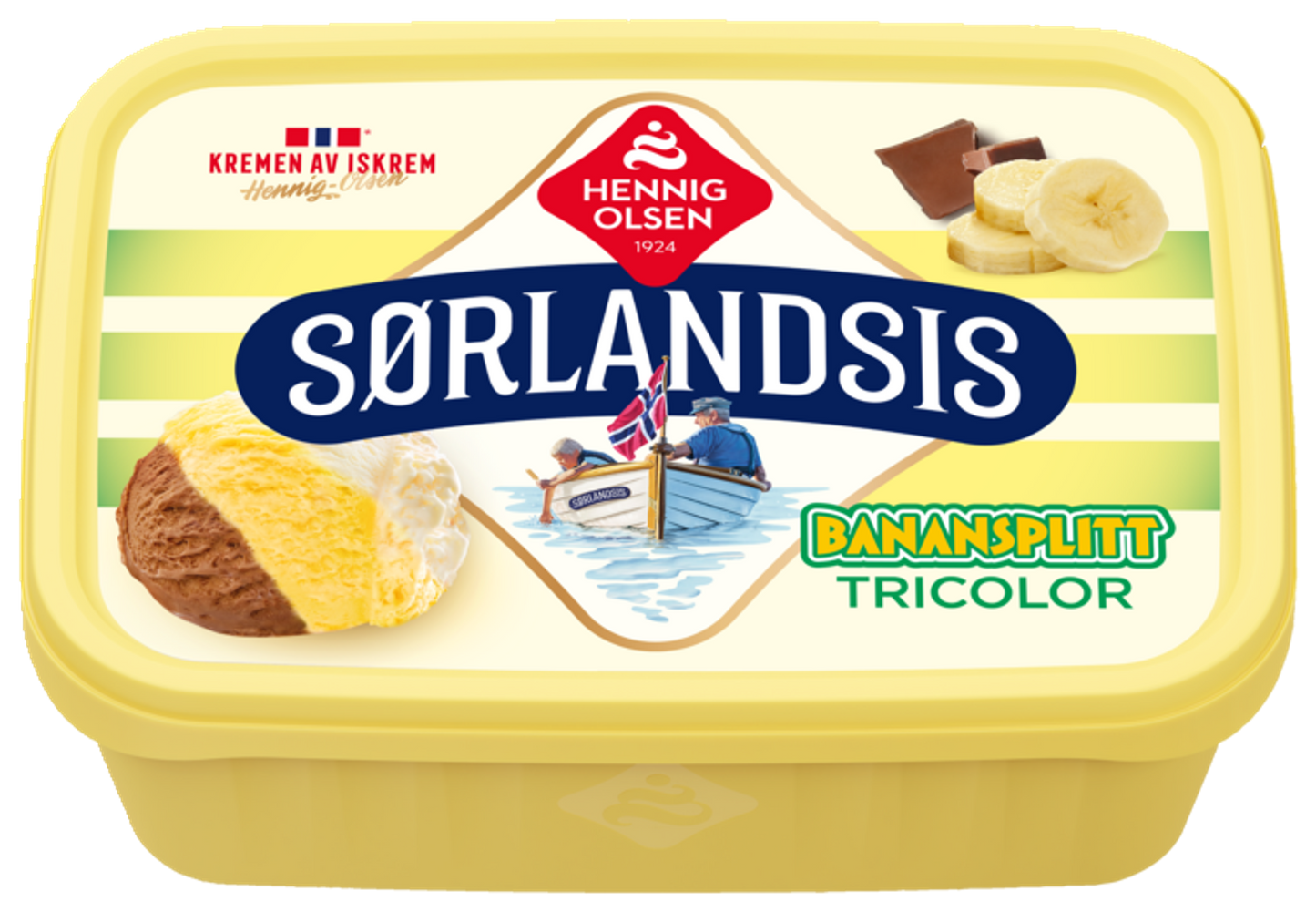 Sørlandsis Banansplitt Tricolor