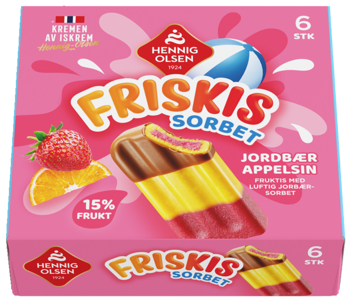 Friskis Sorbet 6stk Fruktis og Sorbet