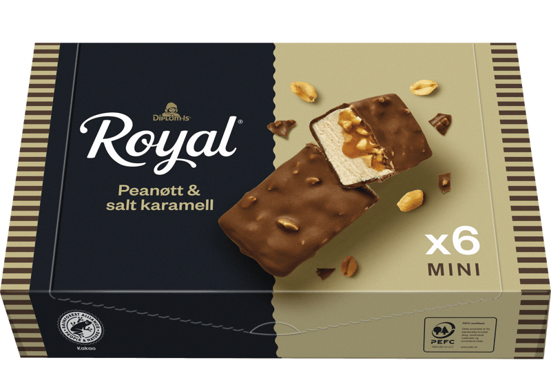 Royal Peanøtt & Salt Karamell 6 stk