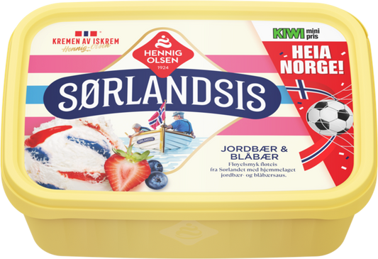 Sørlandsis Jordbær & Blåbær