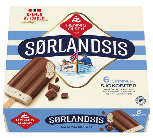 Sørlandsis Sjokobiter 6 stk