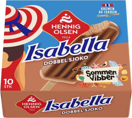 Isabella Dobbel Sjoko 10stk Sommervibber