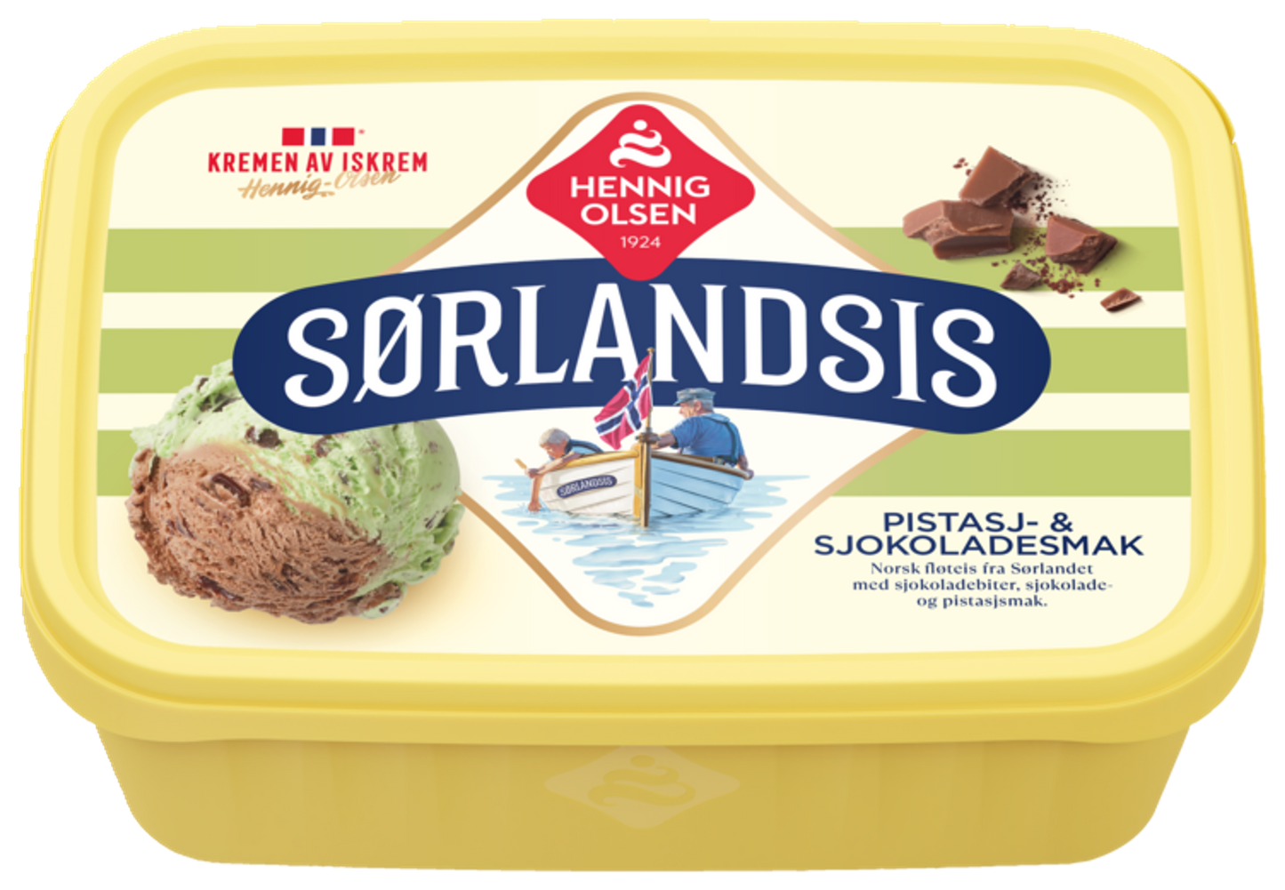 Sørlandsis Pistasj- & Sjokoladesmak