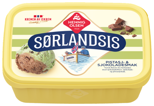 Sørlandsis Pistasj- & Sjokoladesmak