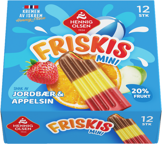 Friskis Appelsin & Jordbær 12stk
