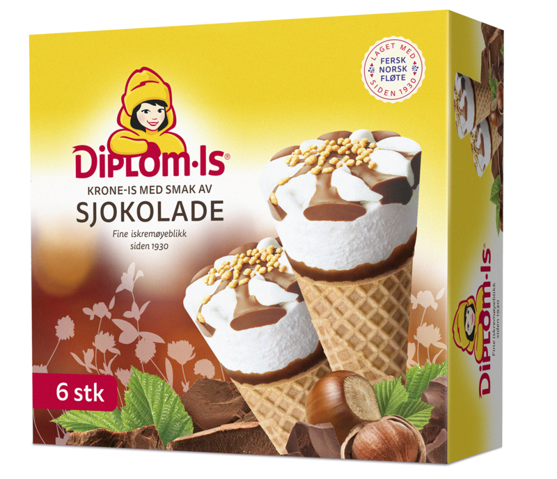 Krone-is Sjokolade 6 stk