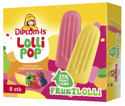 Lollipop Fruktlolli 8 stk