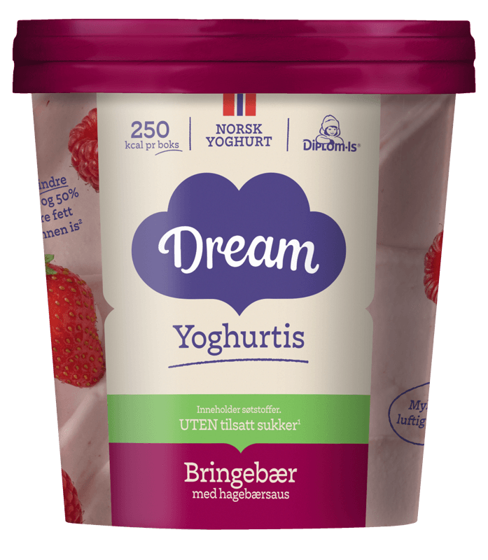 Dream Bringebær uten tilsatt sukker 450ml