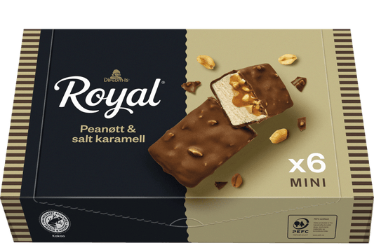 Royal Peanøtt & Salt Karamell 6 stk