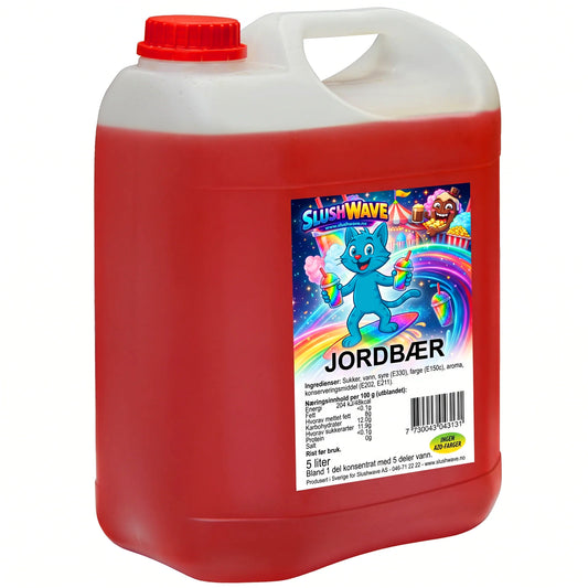 Slushwave Jordbær ( OBS !! Gir 25 liter slush)