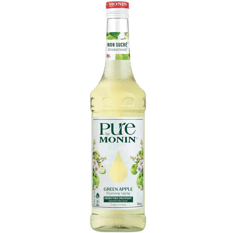 Monin PURE - Green Apple 70 cl - Sukkerfri og naturlig